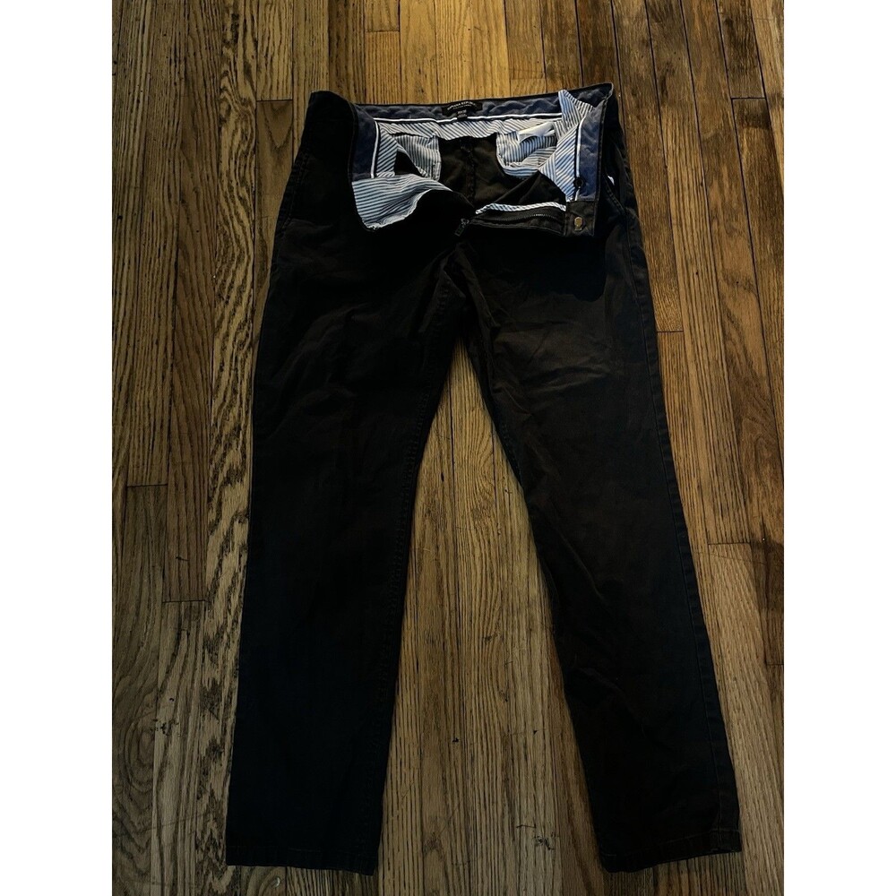 Banana Republic Fulton Skinny Fit Chino Pants Navy 33x30